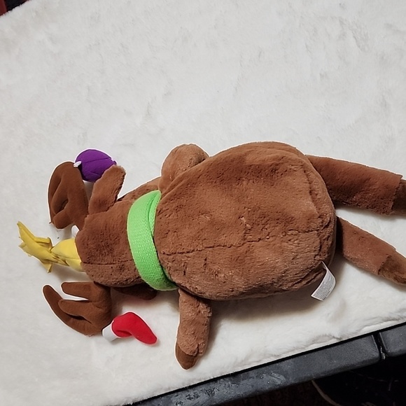 VINTAGE CHRISTMAS  MERRY MOOSE 🫎  STUFFED TOY  👀 SEE PHOTOS OF CONDITION  ! - Picture 8 of 9